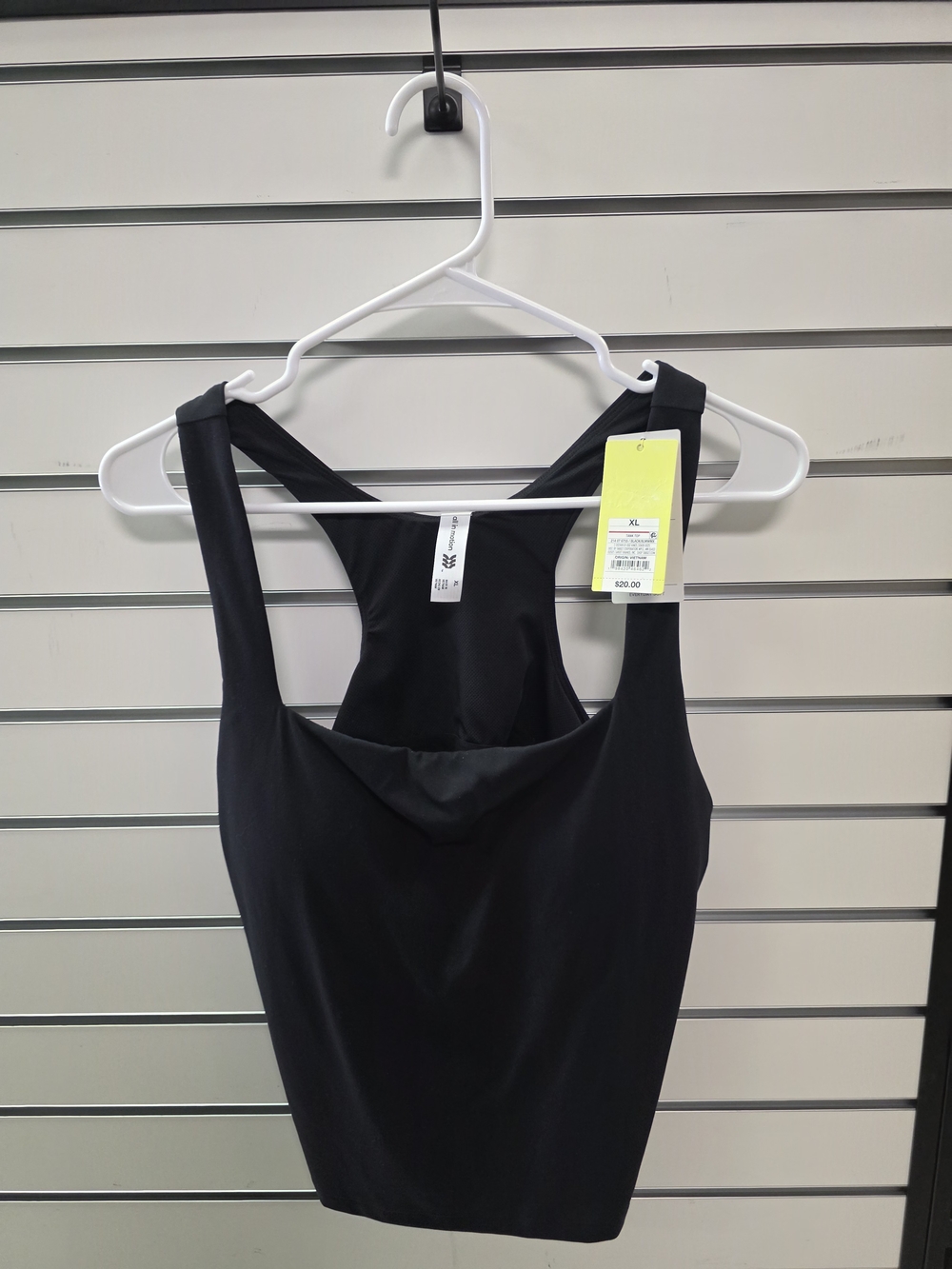 all in motion Black Mesh Workout Tank